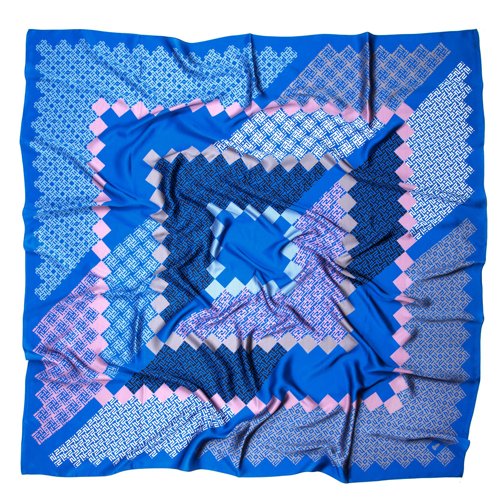 Fitzgerald Life luxury silk scarf - spread