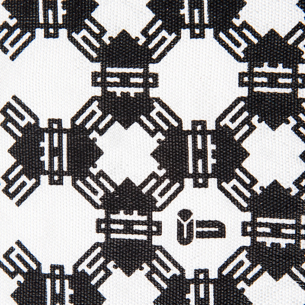 Frost • Silk luxury scarf • Copper & Black • Close-up 2