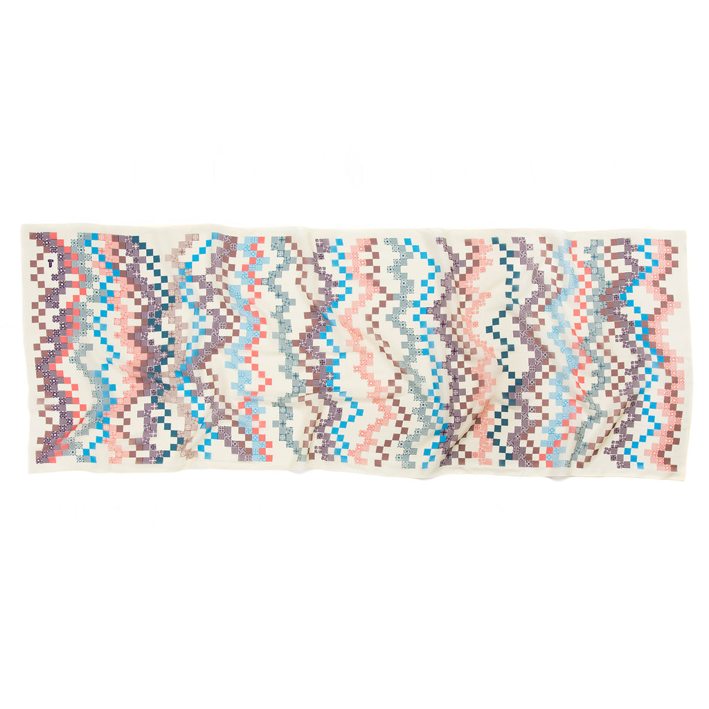 Krishnamurti Energy luxury silk scarf - spread