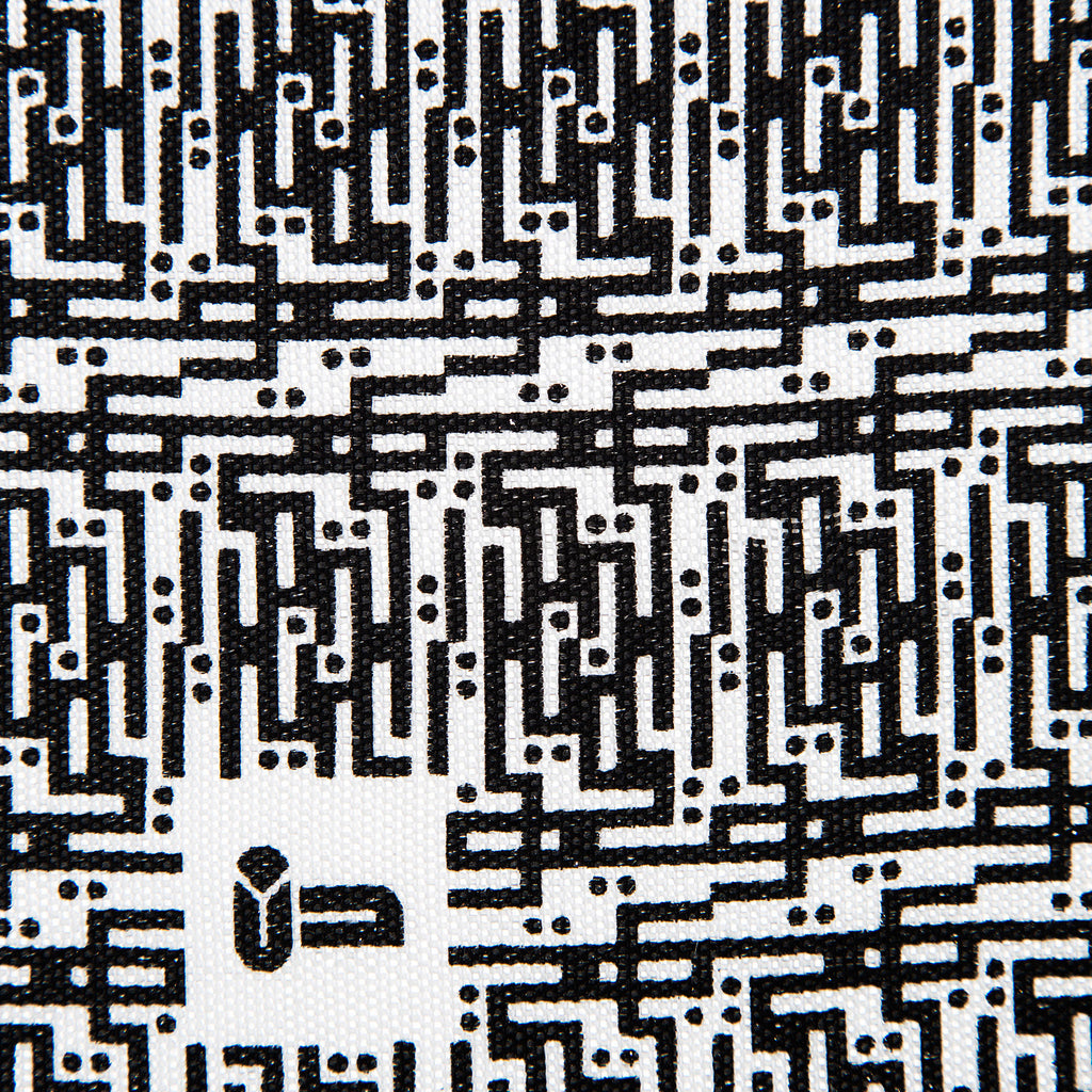 Laozi • Silk luxury scarf • Black & Copper • Close-up 2