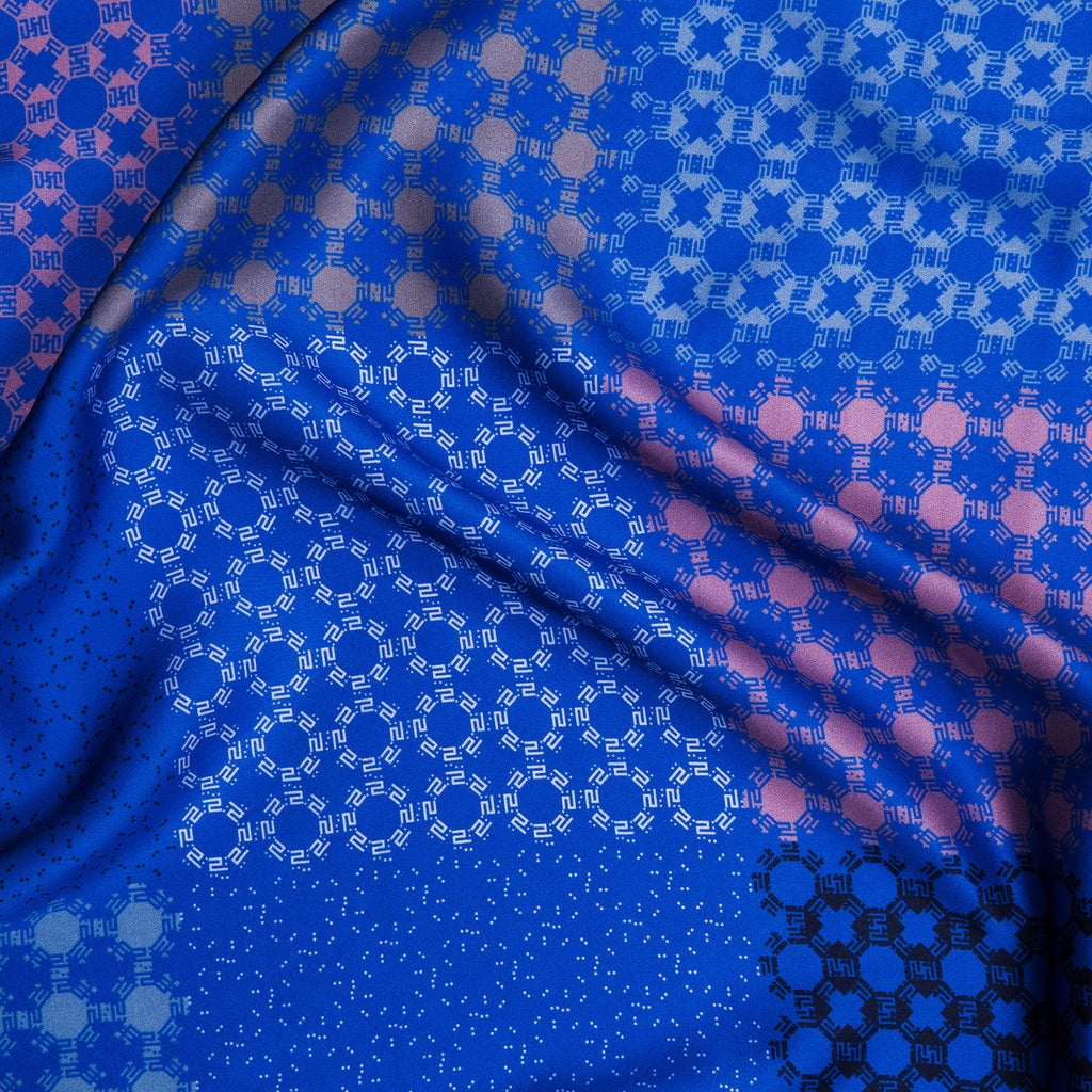 Rumi Life luxury silk scarf - close-up