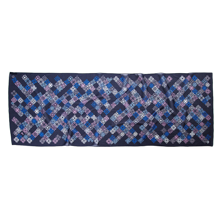 Seneca Life luxury silk scarf - spread