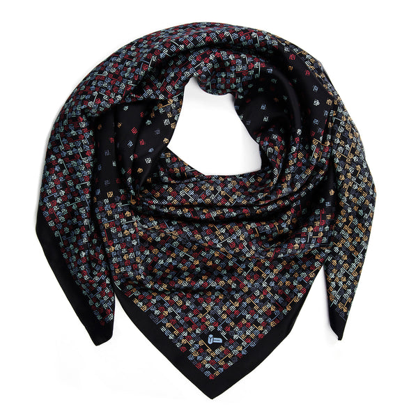 Springfield Cosmos luxury silk scarf - knot