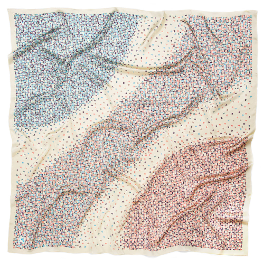 Springfield Energy luxury silk scarf - spread